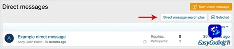 AndyB Direct message search plus